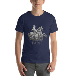 Short-Sleeve Cotton T-Shirt, Royal Paris