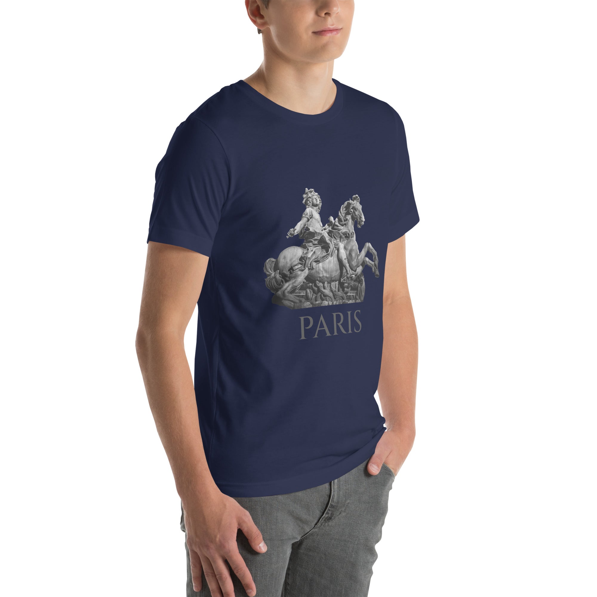 Short-Sleeve Cotton T-Shirt, Royal Paris