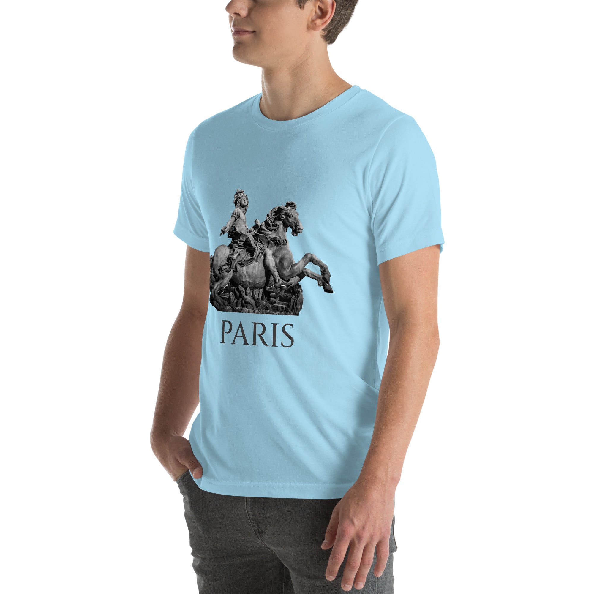 Short-Sleeve Cotton T-Shirt, Royal Paris