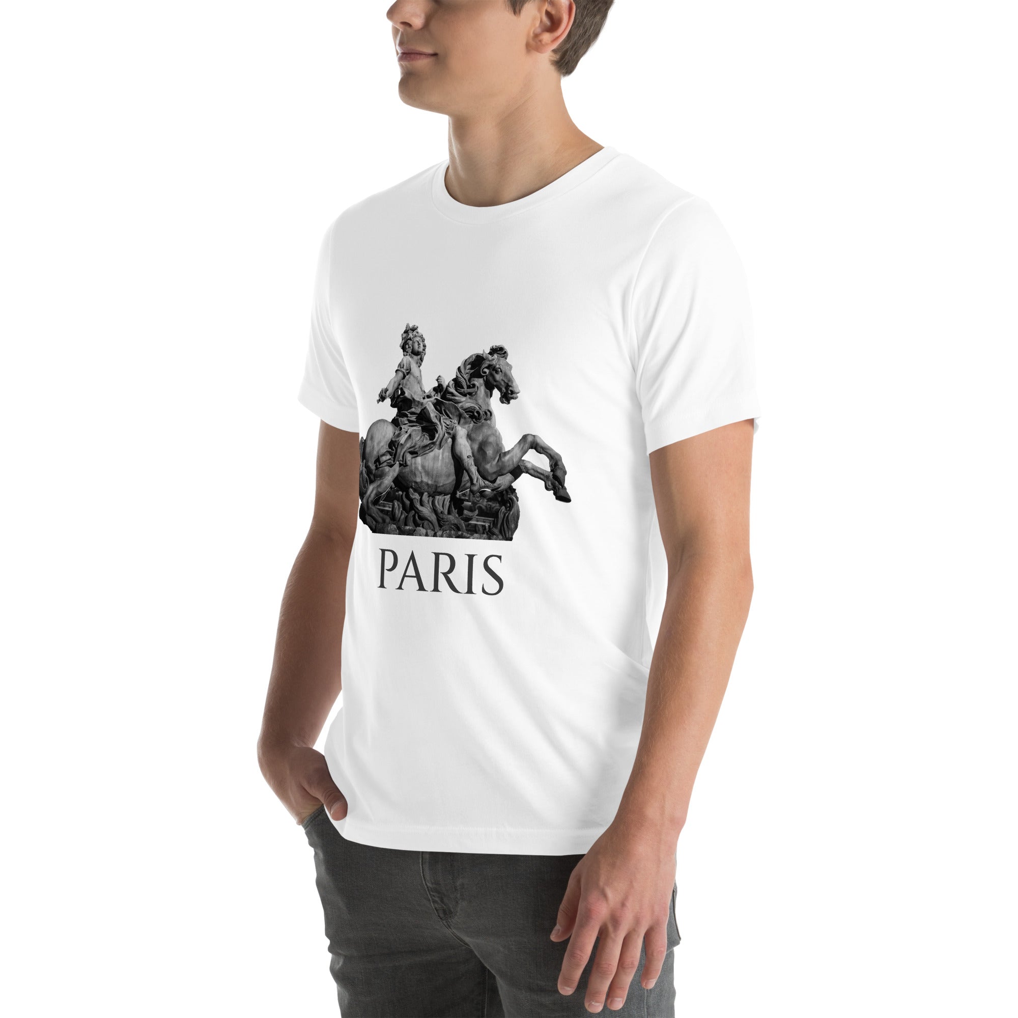 Short-Sleeve Cotton T-Shirt, Royal Paris