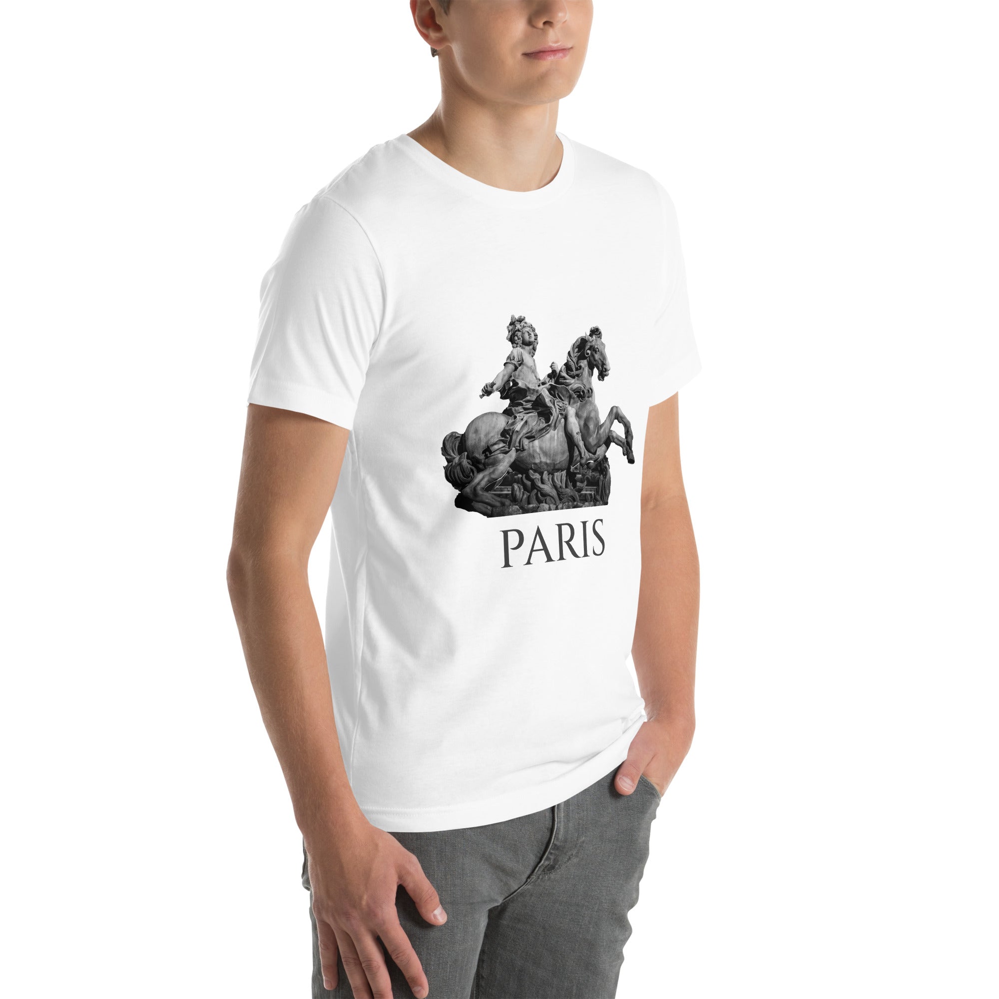 Short-Sleeve Cotton T-Shirt, Royal Paris