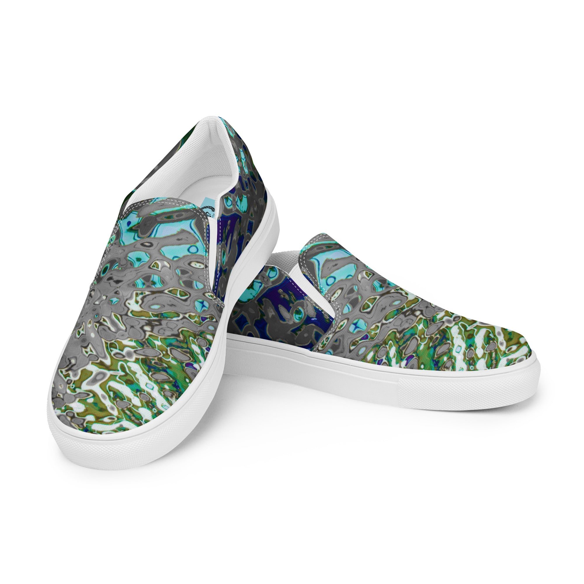 Women’s Slip-On Canvas Shoes, Liquid Jewel