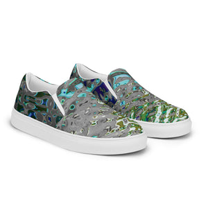 Women’s Slip-On Canvas Shoes, Liquid Jewel