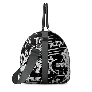 Nappa Leather Duffle Bag, Paris Birch Graffiti