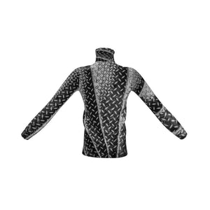 Mens Slim-Fit Roll Neck, Eiffel Tower Diamond Plate