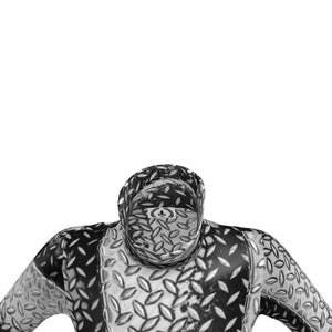 Mens Slim-Fit Roll Neck, Eiffel Tower Diamond Plate