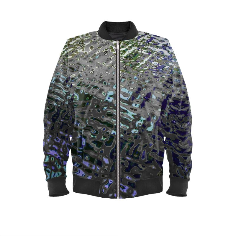 Luxury Bomber Jacket, Liquid Jewel