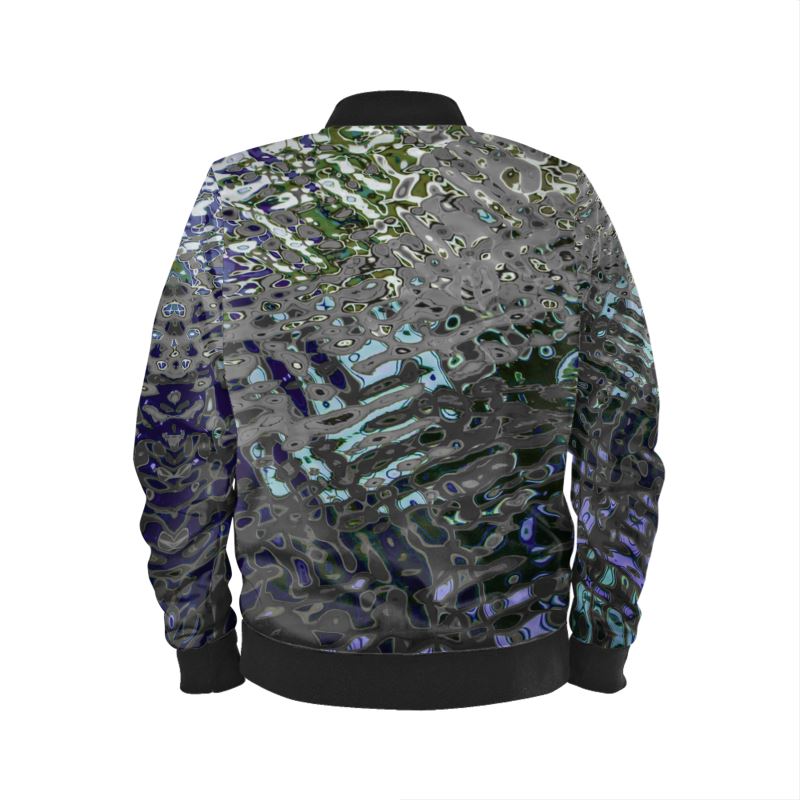 Luxury Bomber Jacket, Liquid Jewel