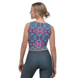 Women's Fitted Crop Top, Jardins-des-Plantes