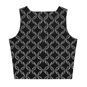 Women's Fitted Crop Top, Chainmaille