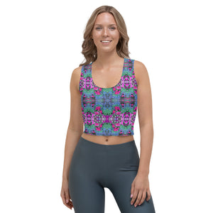 Women's Fitted Crop Top, Jardins-des-Plantes