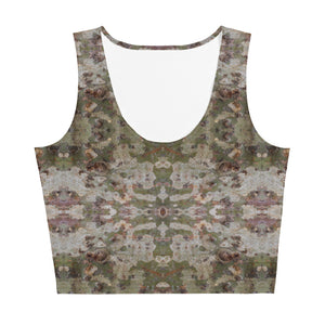 Women's Fitted Crop Top, Chameleon