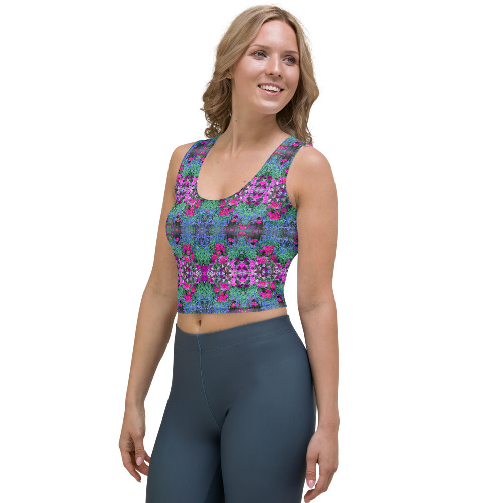 Women's Fitted Crop Top, Jardins-des-Plantes