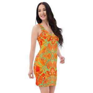 Women's Four-Way Stretch Fitted Dress, Electric Lilly