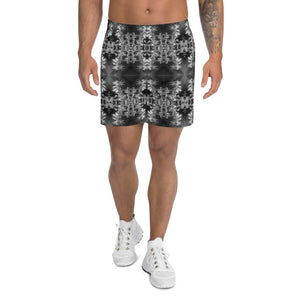 Men's Recycled Long Shorts with Mesh Side Pockets, No Liner, Cannabis, Midnight