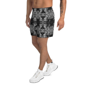 Men's Recycled Long Shorts with Mesh Side Pockets, No Liner, Cannabis, Midnight