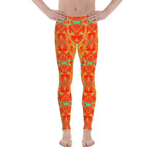 Men's Leggings, Electric Lilly