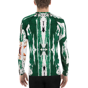 Men's Slim-Fit Rash Guard, UPF 50+, NYC Graffiti