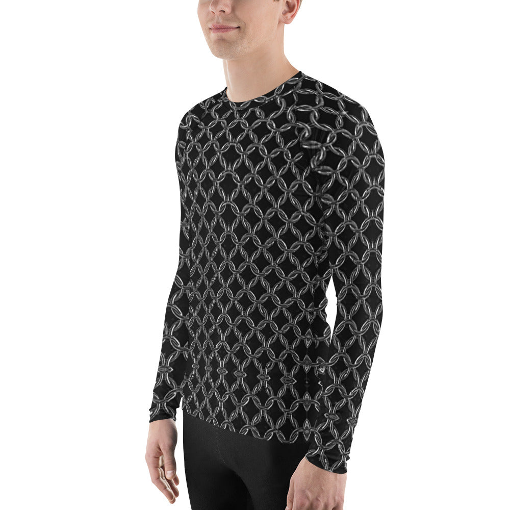 Men's Slim-Fit Rash Guard UPF 50+, Chainmaille