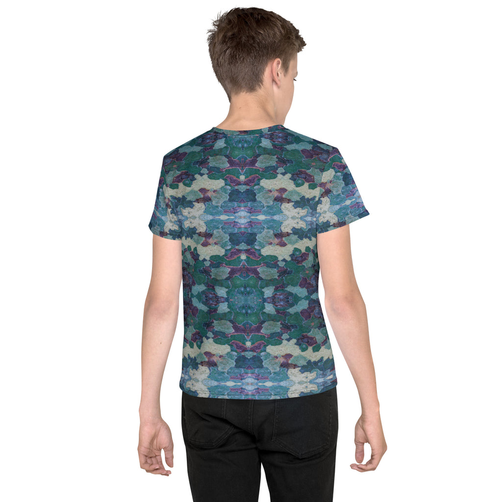 Youth Regular Fit, Four-Way Stretch Crew Neck T-Shirt, Croix-de-Cannes
