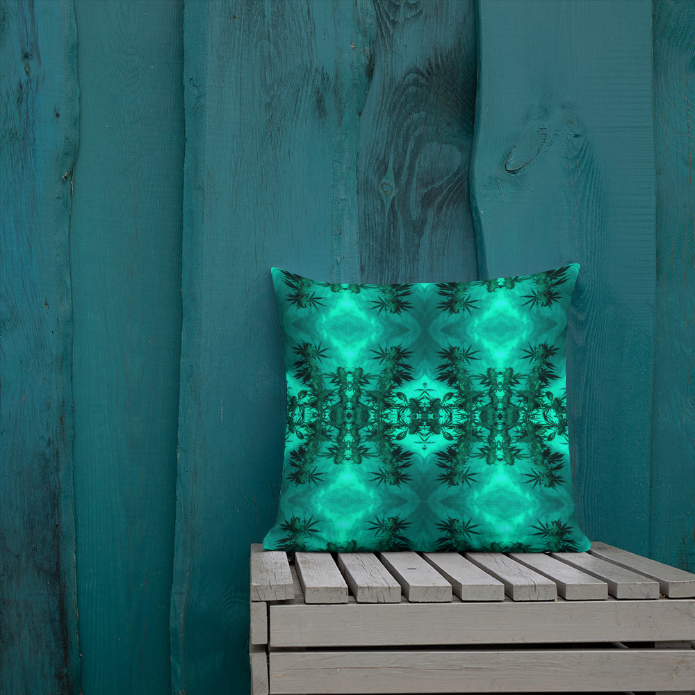 Premium Pillow, Cannabis Collection, Green