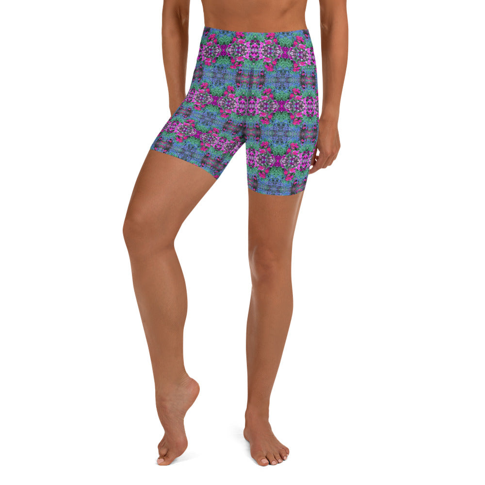 Women's High-Rise Yoga Shorts, Jardins-des-Plantes