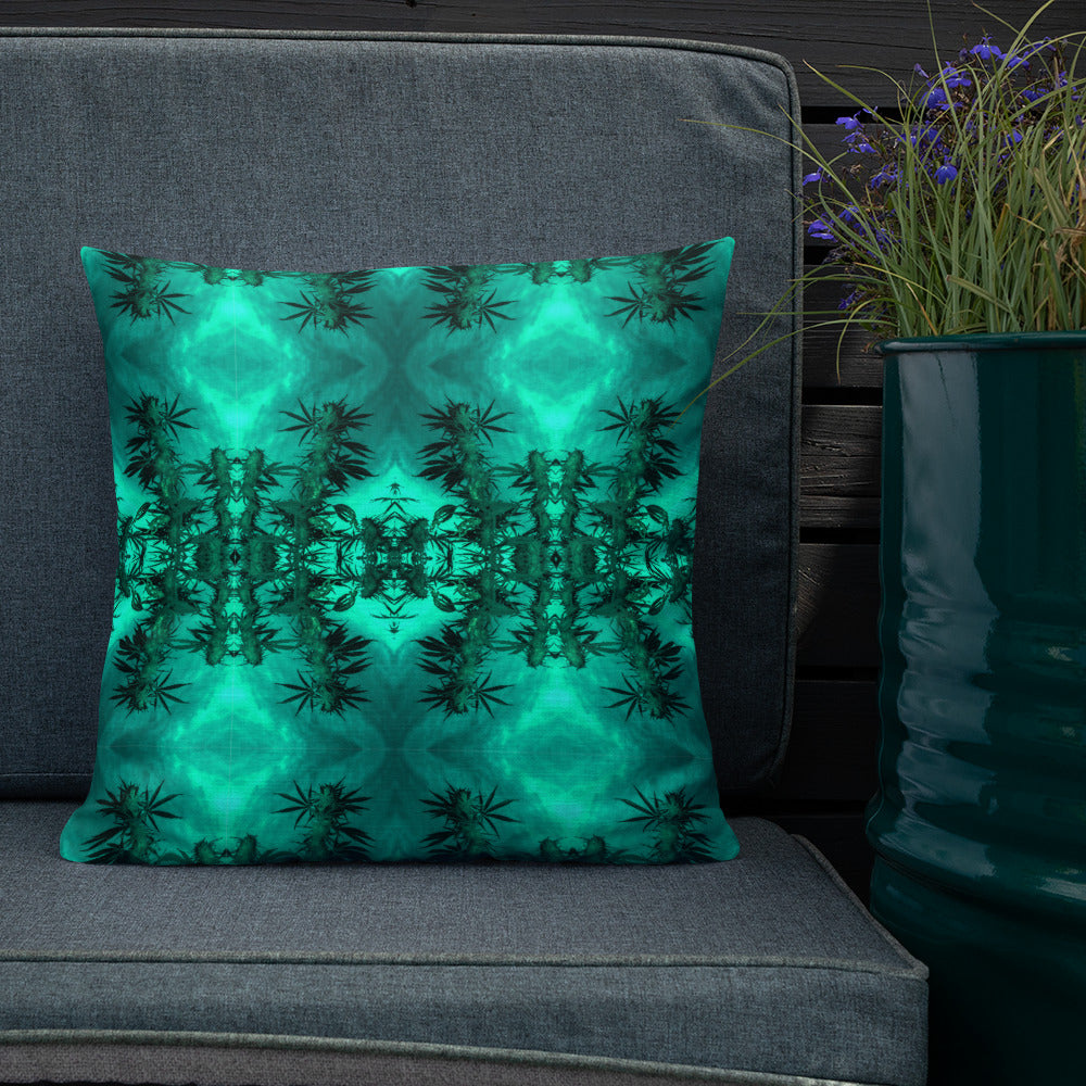 Premium Pillow, Cannabis Collection, Green