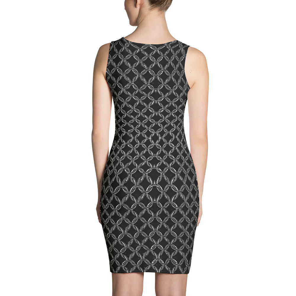 Women's Four-Way Stretch Fitted Dress, Chainmaille