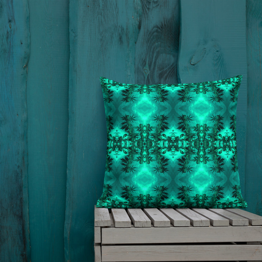 Premium Pillow, Cannabis Collection, Green