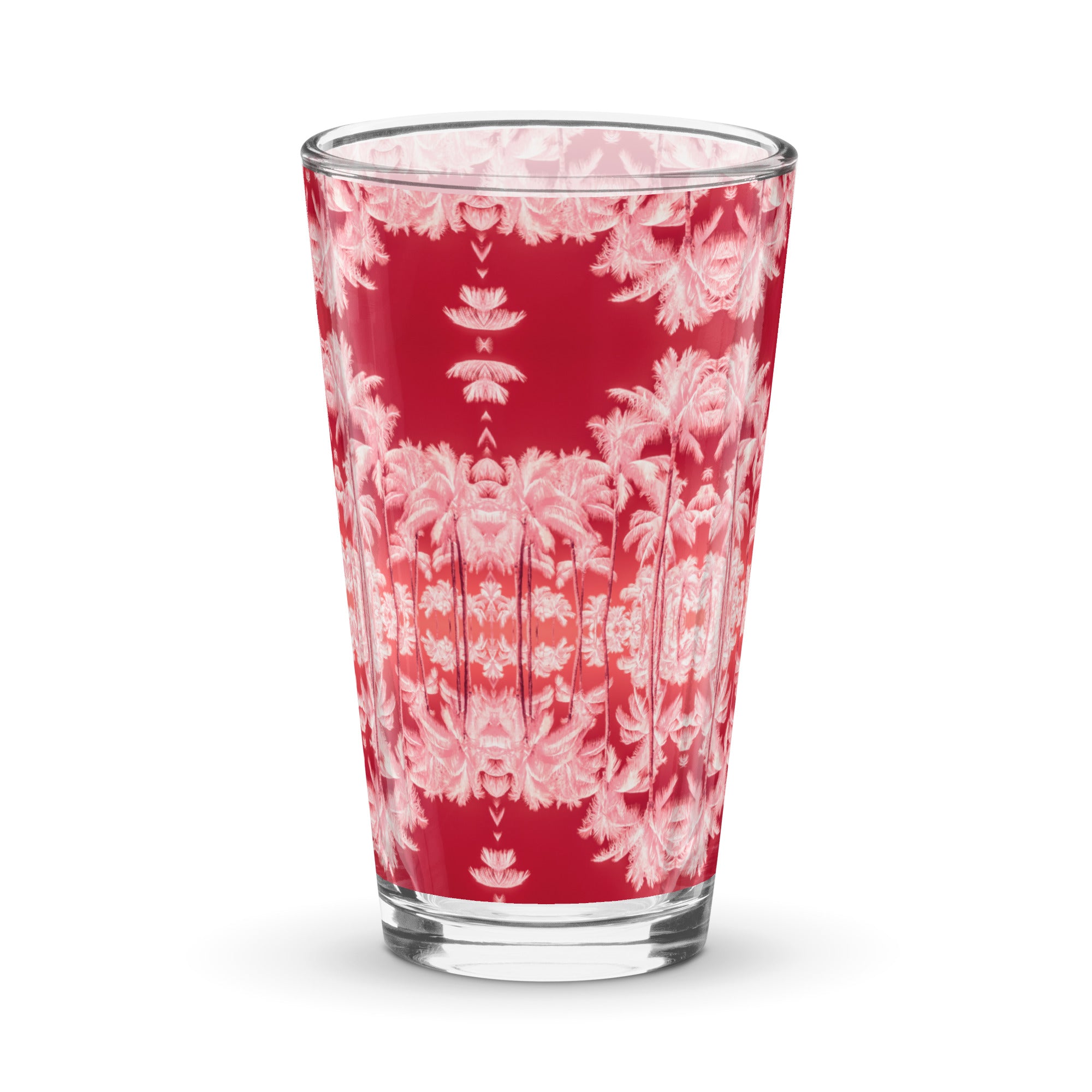 Sunset Palms Shaker pint glass