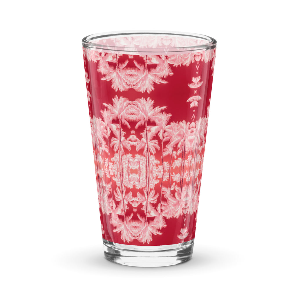 Sunset Palms Shaker pint glass