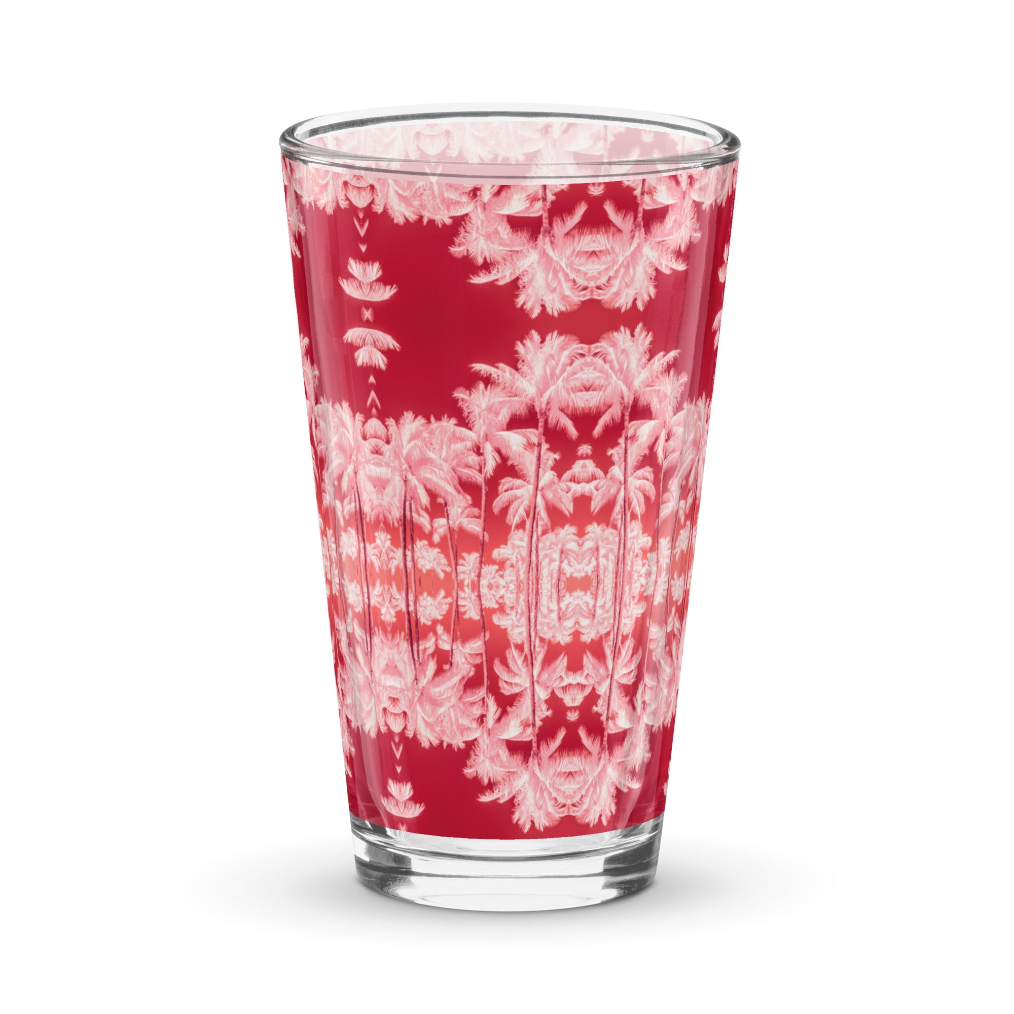 Sunset Palms Shaker pint glass