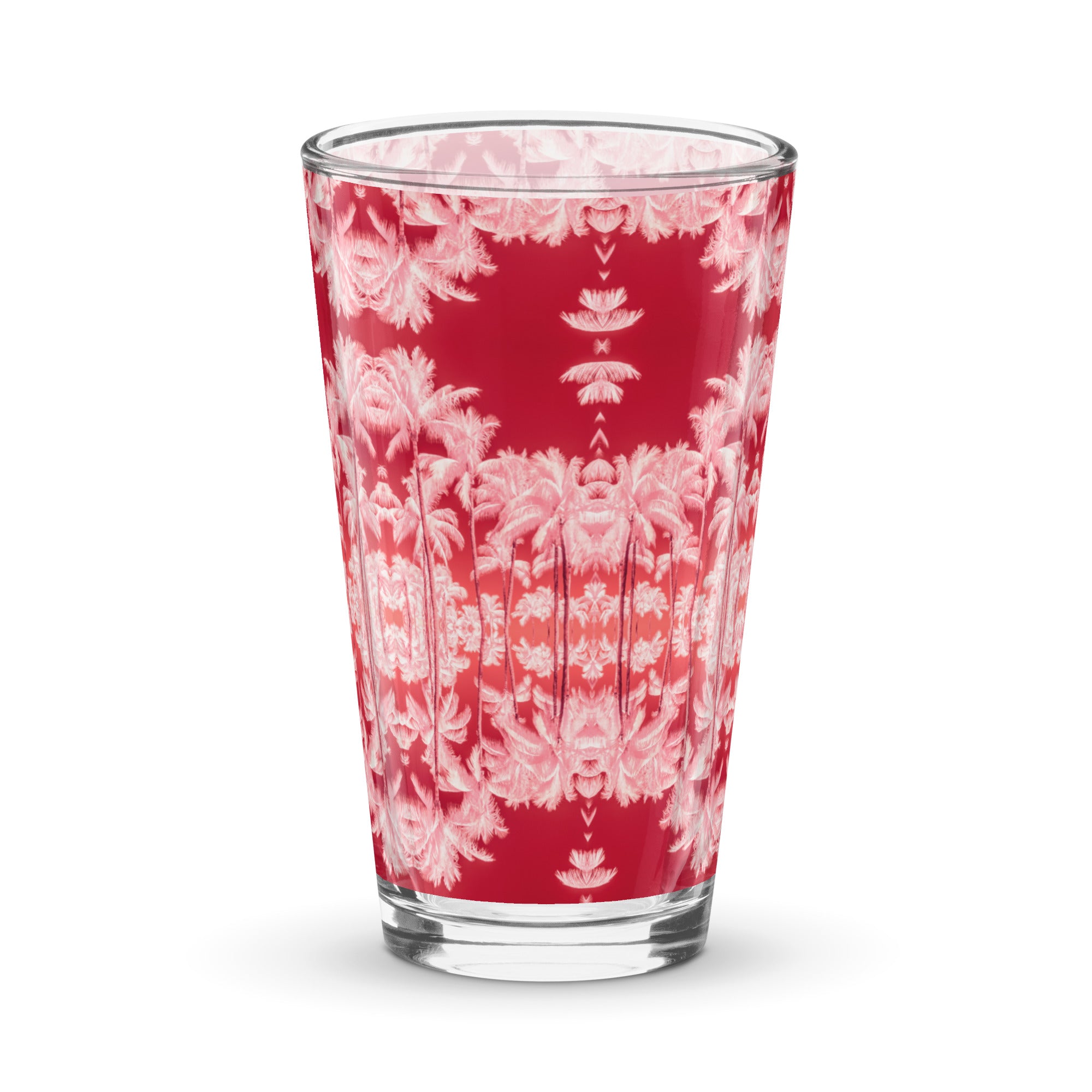 Sunset Palms Shaker pint glass