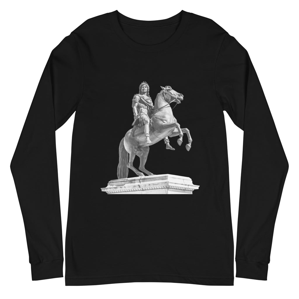 Long-Sleeve Cotton T-Shirt, Cavalier