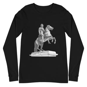 Long-Sleeve Cotton T-Shirt, Cavalier