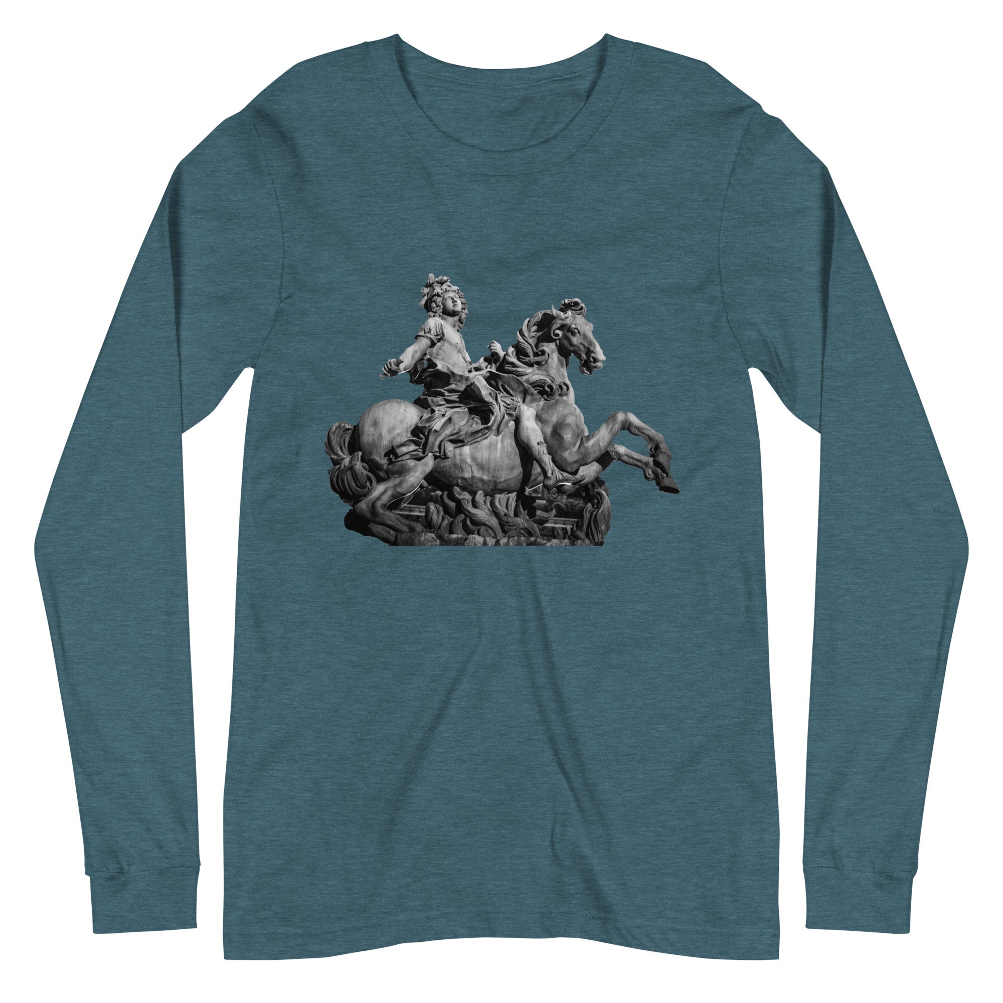 Long-Sleeve Cotton T-Shirt, Royal Paris