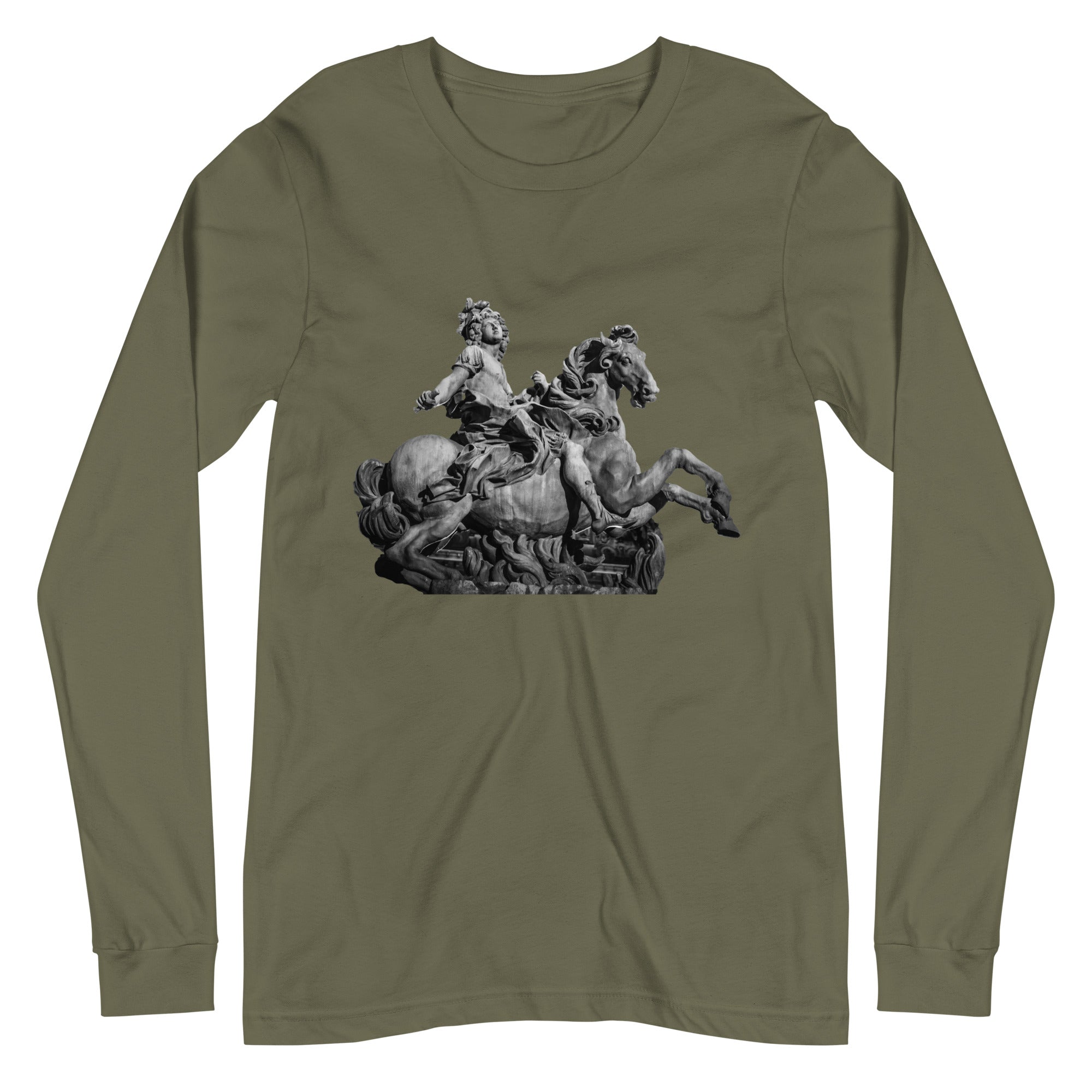 Long-Sleeve Cotton T-Shirt, Royal Paris