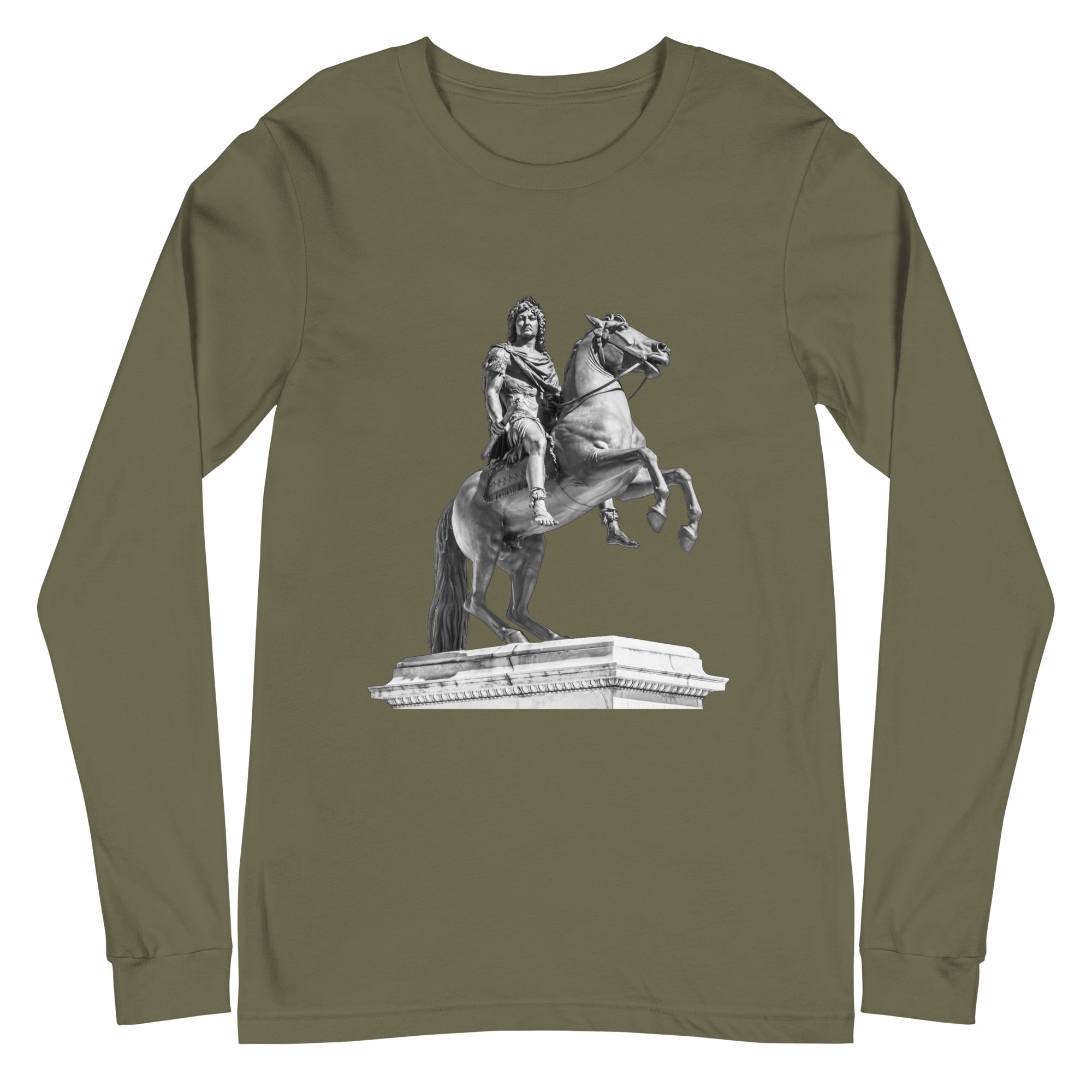 Long-Sleeve Cotton T-Shirt, Cavalier