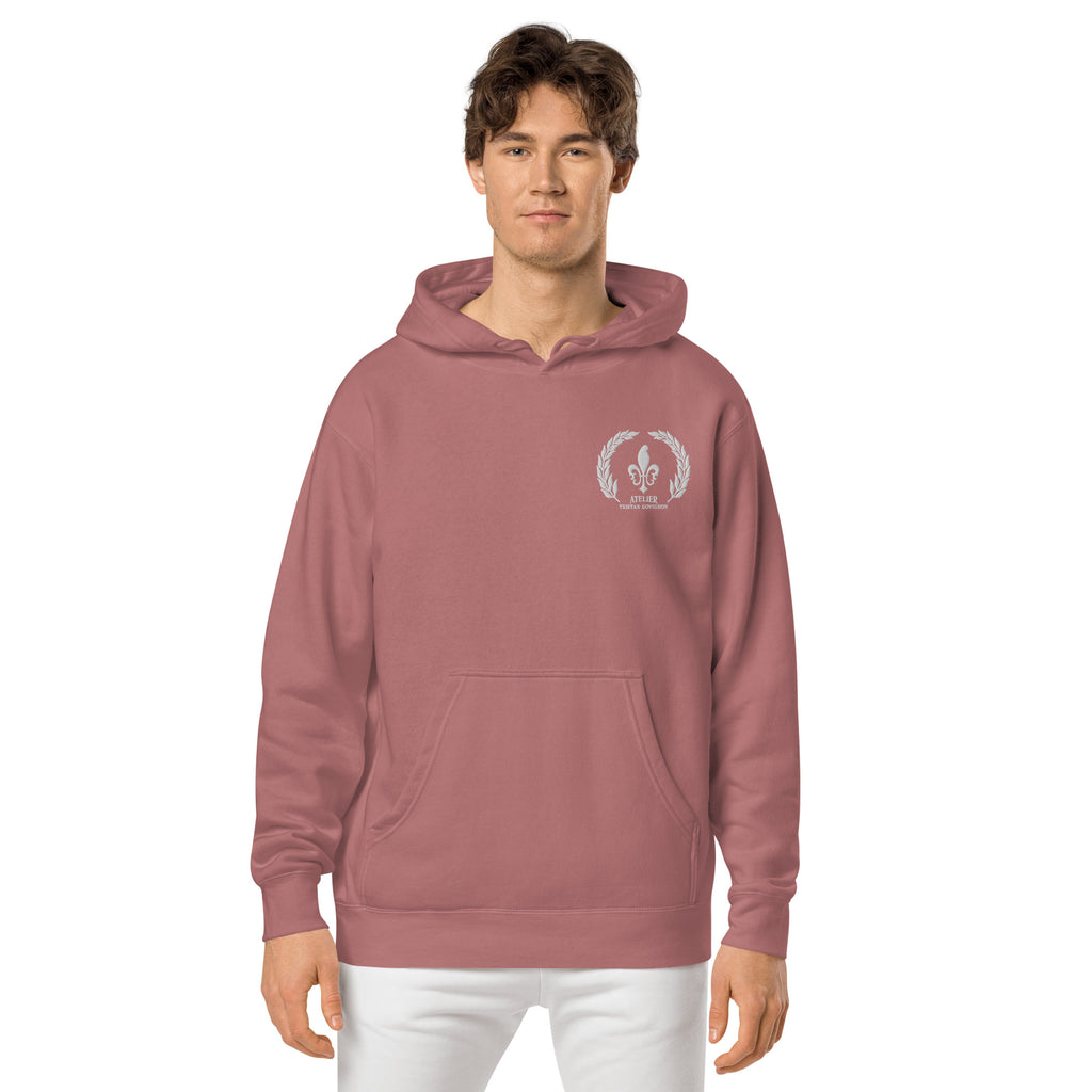 Pigment-Dyed Hoodie with Front Pocket